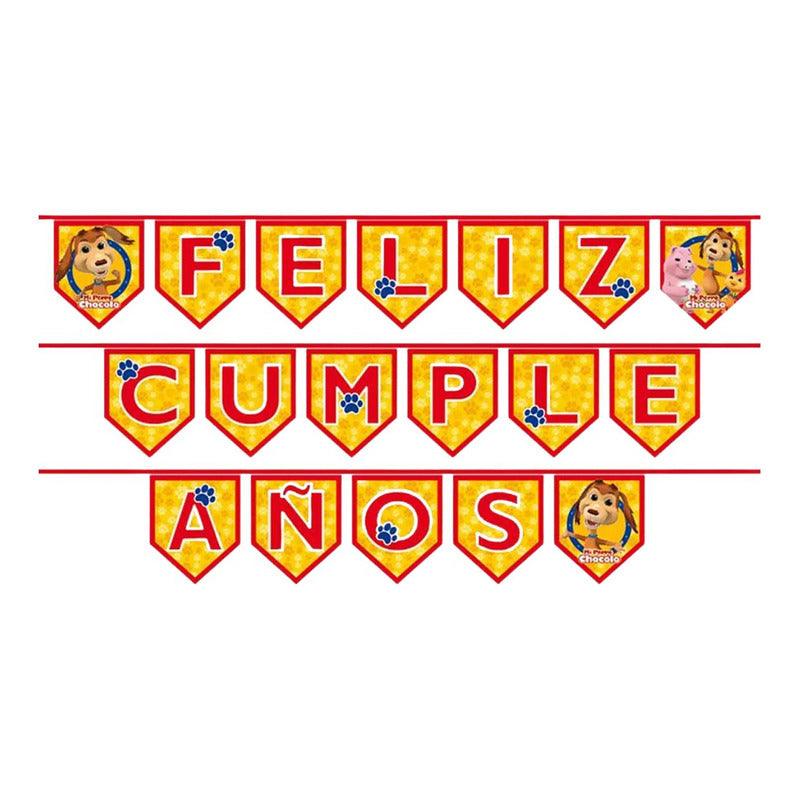 Guirnalda Feliz Cumpleaños Mi Perro Chocolo Glam - Louicid