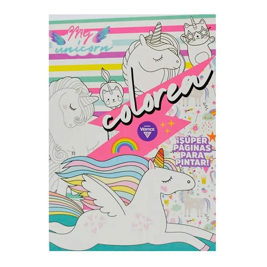 Libro Para Pintar Mi Unicornio Vértice - Louicid