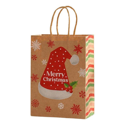 Bolsa Para Regalo Icono Navideño 26x21x10cm Diseño Navidad - Louicid