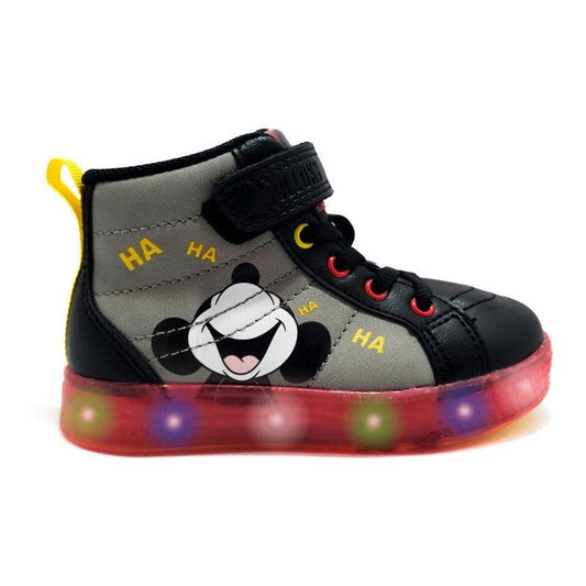 Zapatilla Colloky Disney De Niño Con Luces Color Negro - Louicid