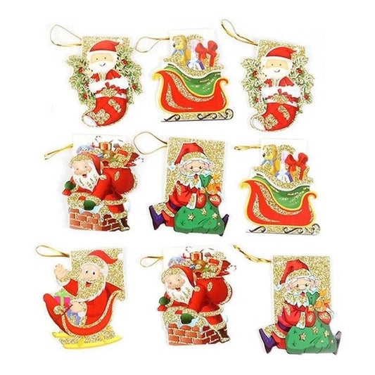 Pack 9 Tarjetas Navideñas 7x8cm Celebraciones Belina - Louicid