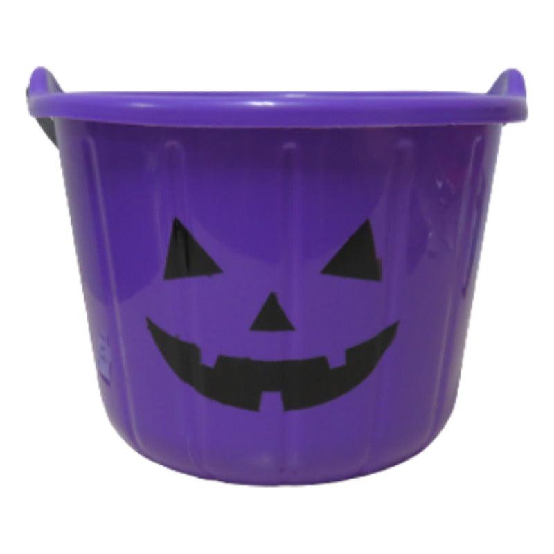 Balde Para Dulces Halloween Diseño Calabaza - Louicid