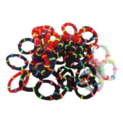 Set 50 Colet Accesorio Para Cabello Multicolor 2,5cm - Louicid
