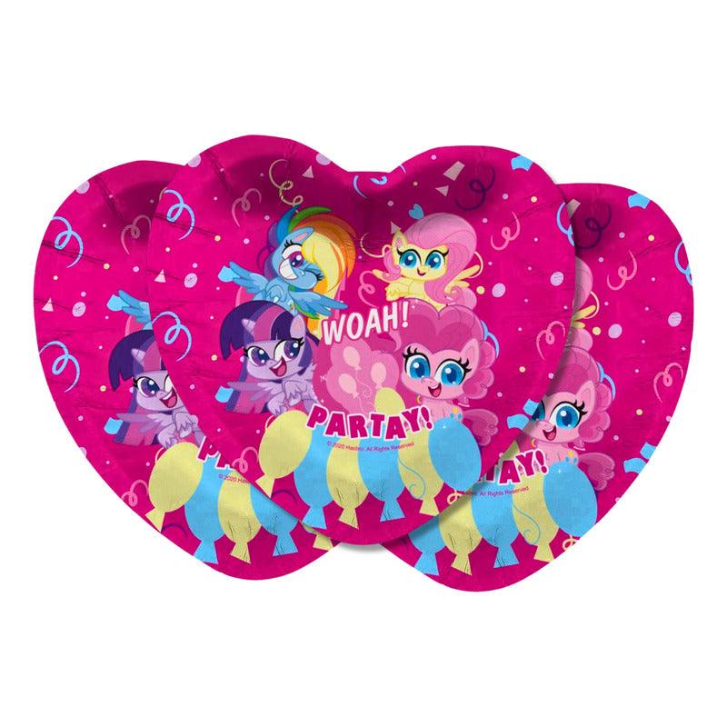 Set 6 Platos Cartón My Little Pony 18cm Para Cumpleaños - Louicid