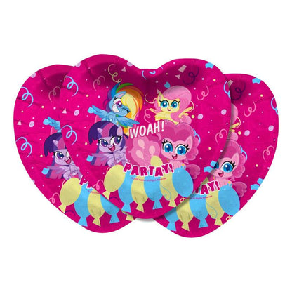 Set 6 Platos Cartón My Little Pony 18cm Para Cumpleaños - Louicid