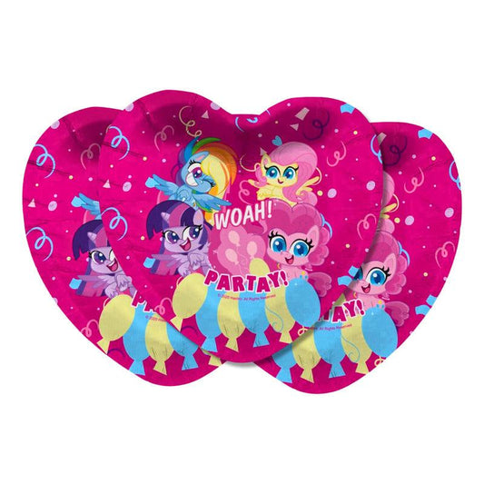 Set 6 Platos Cartón My Little Pony 18cm Para Cumpleaños - Louicid