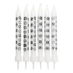 Set 6 Velas Para Cumpleaños Pelota Futbol Decoración - Louicid