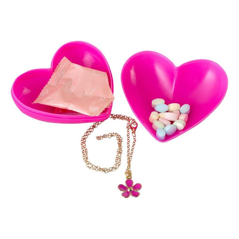 Corazón Sorpresa Con Joya Y Dulces Coleccionable - Louicid