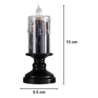 Set 3 Lamparas Con Luz Led Vela Decorativa Para Halloween - Louicid