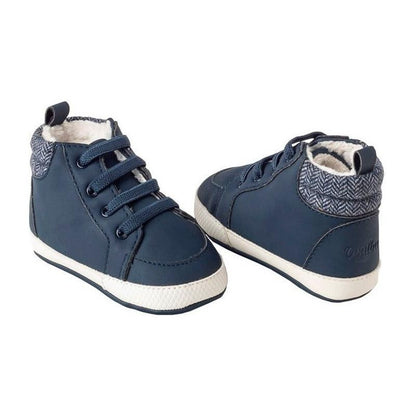 Botín Bebe Niño Cordones Azul Opaline - Louicid