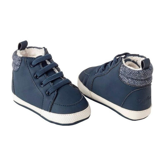 Botín Bebe Niño Cordones Azul Opaline - Louicid