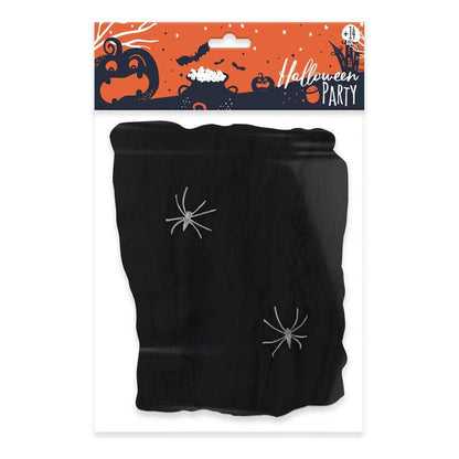 Set Telaraña 20gr Negro Para Halloween Big Party - Louicid