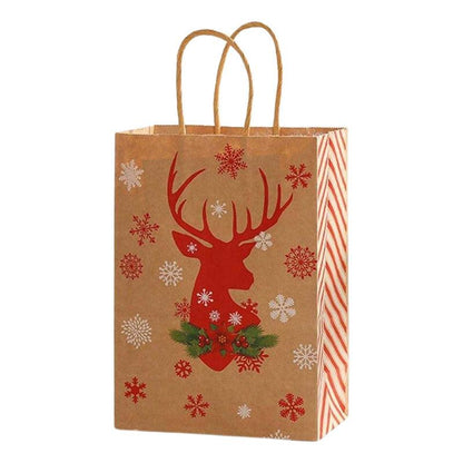 Bolsa Para Regalo Icono Navideño 26x21x10cm Diseño Navidad - Louicid