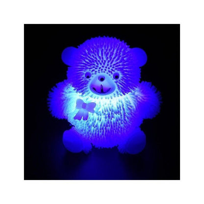 Osito Puffer Con Luz Anti Estrés Color Surtido Zoo Glam - Louicid