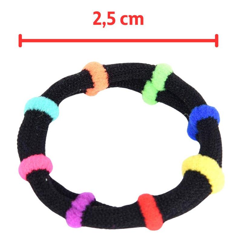 Set 50 Colet Accesorio Para Cabello Multicolor 2,5cm - Louicid