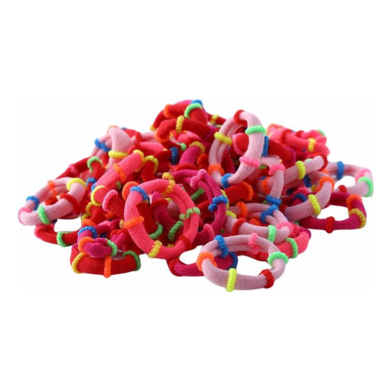 Set 50 Colet Accesorio Para Cabello Multicolor 2,5cm - Louicid