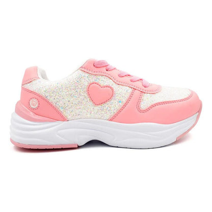 Zapatilla De Niña Brillos Shine & Play Rosado - Louicid