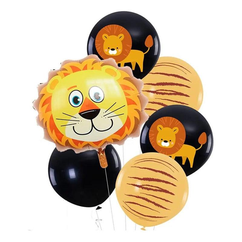 Set Globos Látex Estampado Animales 6pcs Decoración Belina - Louicid