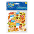 Stickers Figura Alimentos Goma Eva 50 Piezas Art And Craft - Louicid