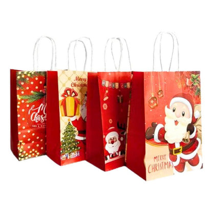 Bolsa Para Regalo Pascuero Pequeño 33x26x12cm Diseño Navidad - Louicid