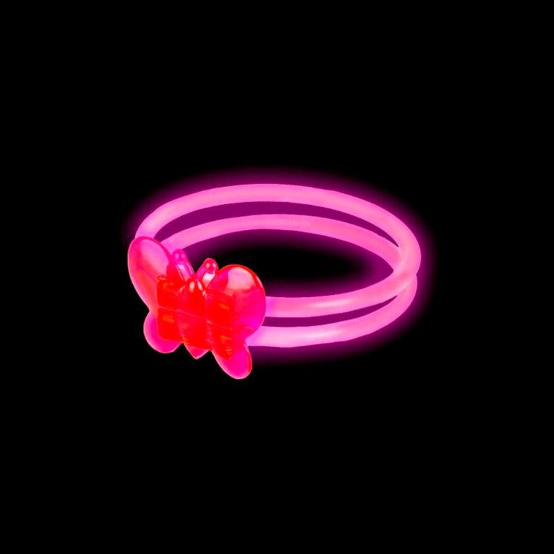 Doble Pulsera Luminosa Mariposa Fluorescente Fiesta Belina - Louicid