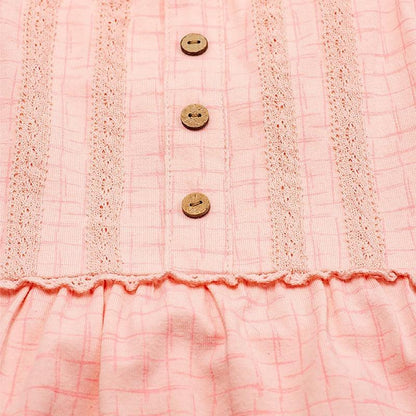 Polera De Niña Sin Manga Estampado Cuadrillé Delgado - Louicid