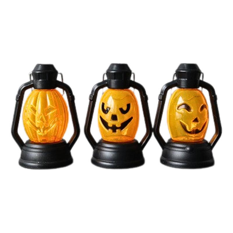 Lampara Calabaza Con Luz Led Decoración Para Halloween - Louicid