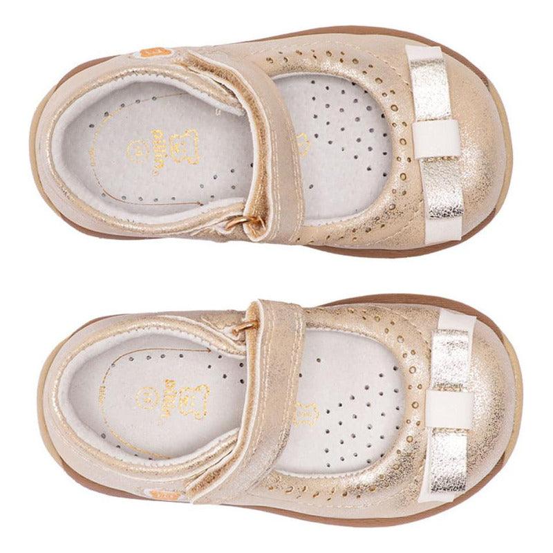 Zapato Reina Bebe Niña Cinta Dorada - Louicid