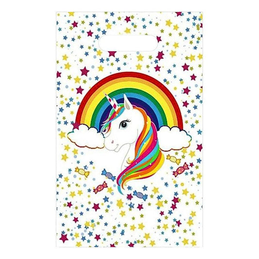 Bolsas Para Dulces Unicornio & Arcoíris 6 uds Cumpleaños