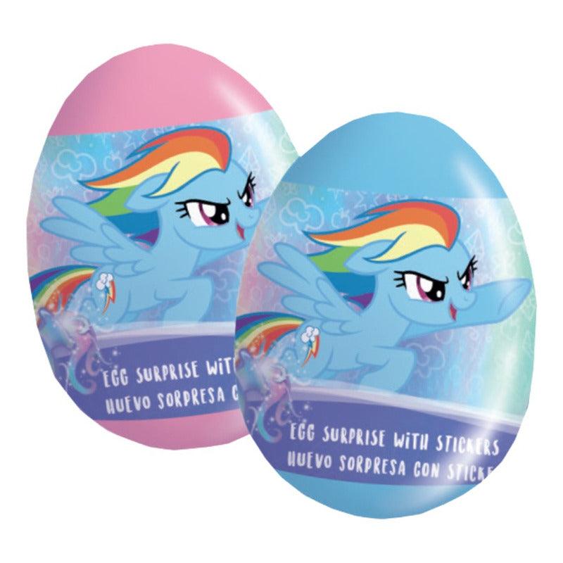 Pack 24 Huevos Sorpresa My Little Pony 3d Sticker & Gelatina - Louicid
