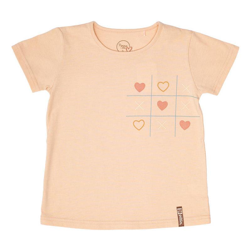 Polera De Niña Tela Sustentable Rosado Pillin - Louicid