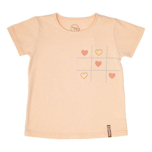Polera De Niña Tela Sustentable Rosado Pillin - Louicid