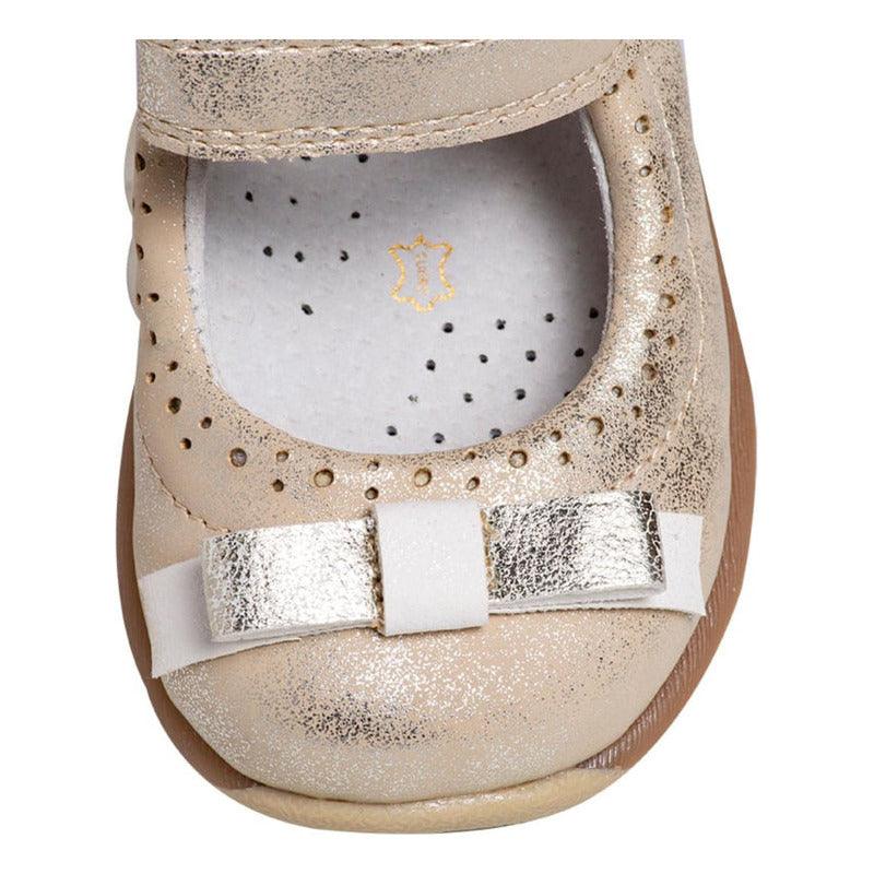 Zapato Reina Bebe Niña Cinta Dorada - Louicid