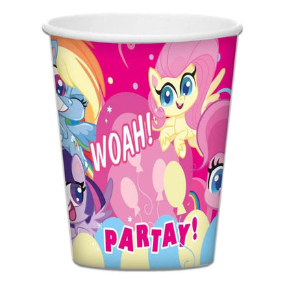 Set 6 Vasos My Little Pony 270cc Para Cumpleaños - Louicid