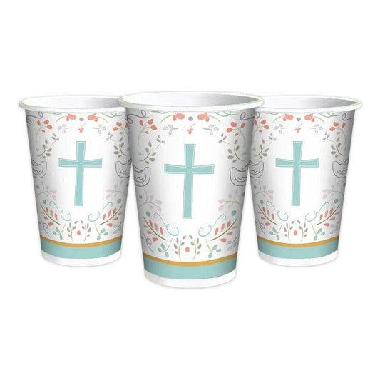Pack 6 Uds Vaso Religioso Cruz Cotillón Glam - Louicid