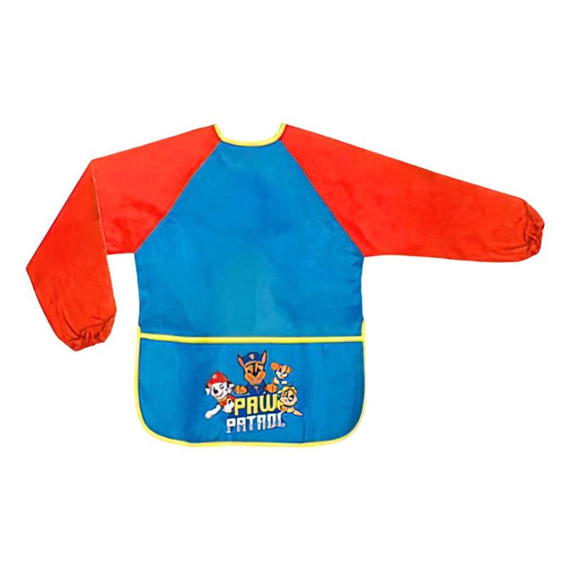 Babero Con Marga Larga Paw Patrol Infantil Para Las Comidas - Louicid