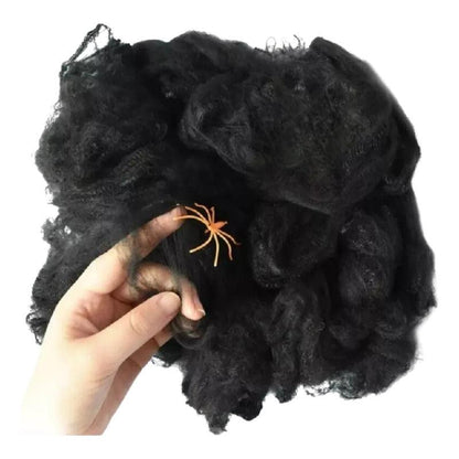 Telaraña Con Araña 20gr Para Decoración Halloween - Louicid