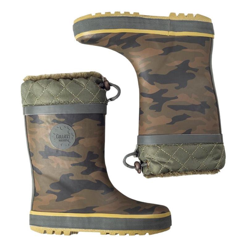 Bota De Agua Niño Verde Camuflada Colloky - Louicid