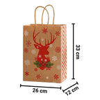 Bolsa Para Regalo Icono Navideño 33x26x12cm Diseño Navidad - Louicid