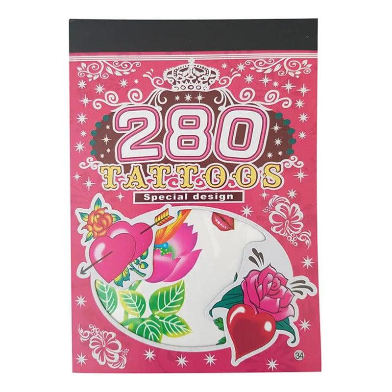 Set 40 Hojas Tatuajes Temporales Diseños Sorpresa Cumpleaños - Louicid