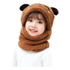 Pasamontaña De Felpa Oso Panda Gorro Con Cuello Infantil - Louicid