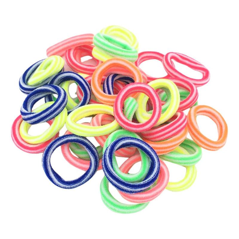 Set 50 Colet Accesorio Para Cabello Rayas 2,5cm - Louicid