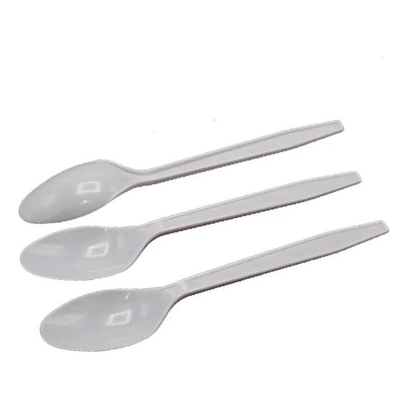 Set 12 Cucharas Plásticas Desechables Para Celebraciones - Louicid