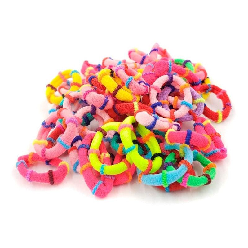 Set 50 Colet Accesorio Para Cabello Multicolor 2,5cm - Louicid