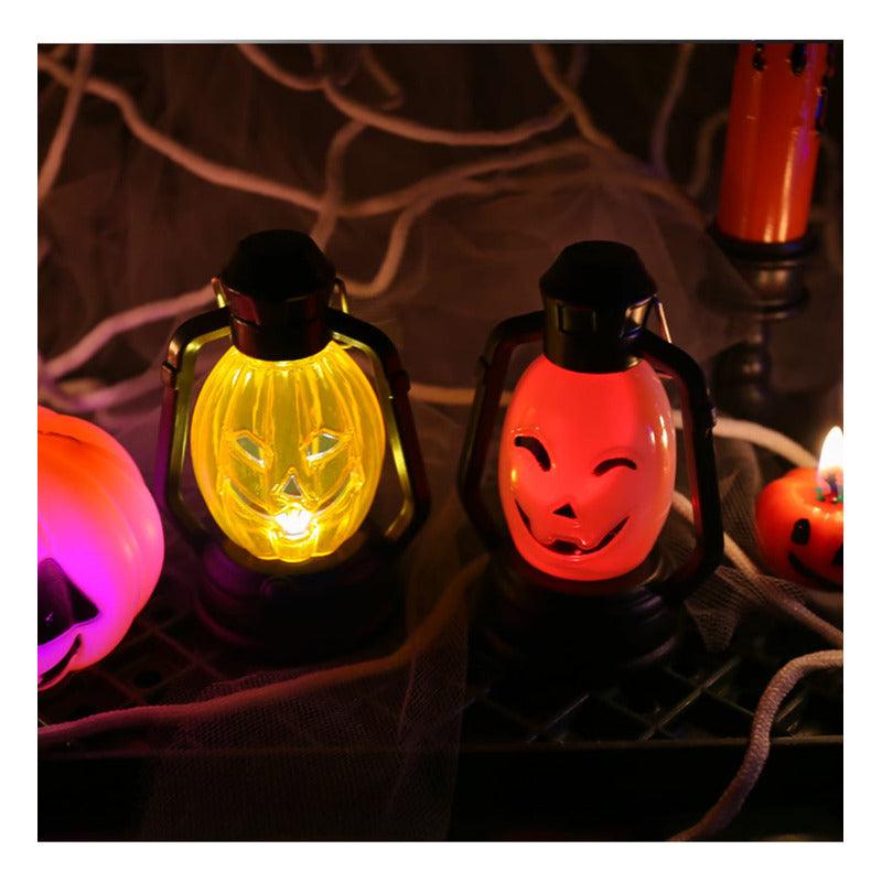 Lampara Calabaza Con Luz Led Decoración Para Halloween - Louicid