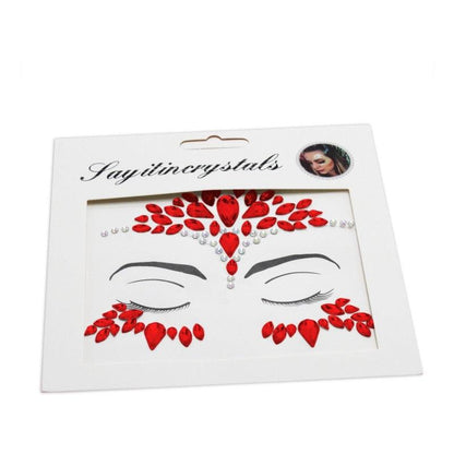 Sticker De Gemas Para Cara Y Cuerpo Variedad De Colores - Louicid