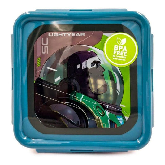 Hermético Cuadrado Lightyear 500ml Libre Bpa Disney Pixar - Louicid