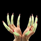 Set 10 Dedos Fluorescente De Bruja Disfraz Para Halloween - Louicid