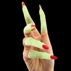 Set 10 Dedos Fluorescente De Bruja Disfraz Para Halloween - Louicid