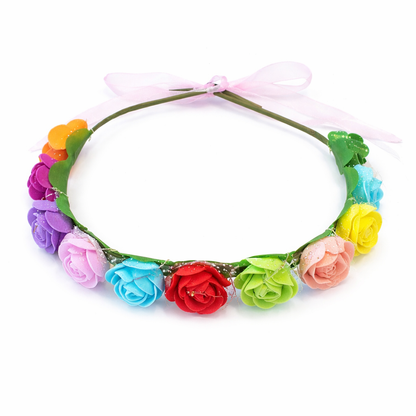 Diadema de Rosas con Luces LED Multicolor - Louicid
